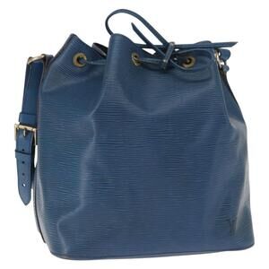 LOUIS VUITTON Epi Petit Noe Shoulder Bag Blue M44105 LV Auth 158249